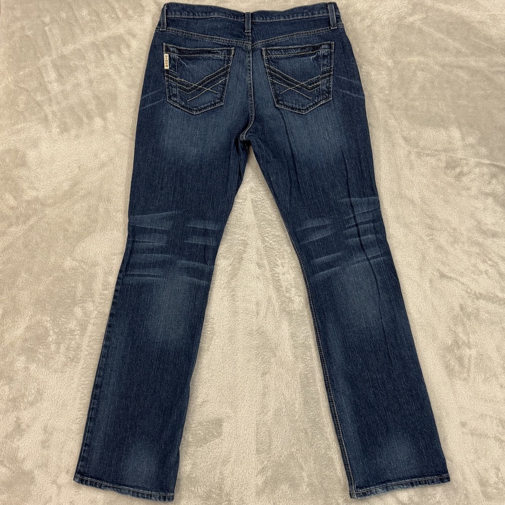 Cinch Ian Slim Fit Bootcut Jeans 33x34 Dark Wash Stretch Denim Cowboy Workwear - Picture 2 of 16